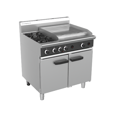 Cobra Cr B Mm Two Burner Griddle Gas Range Static Oven