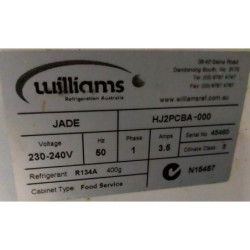 WILLIAMS Jade HJ2PCBA 2 Door Preparation