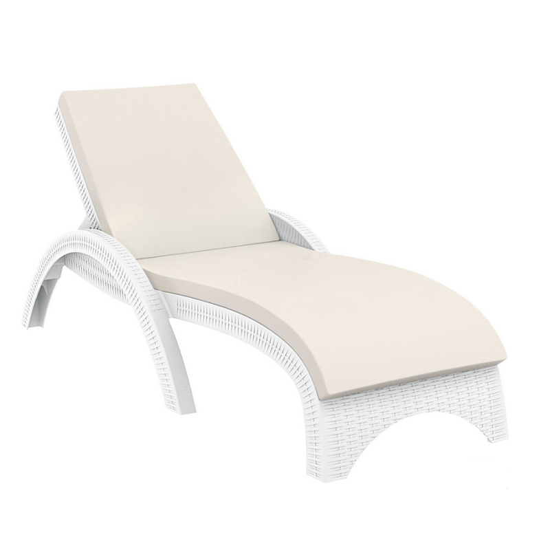 Furnlink Fiji Sunlounger with Beige Cushion by Siesta