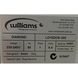 Ex-Display WILLIAMS Diamond LD1GDCB Sing