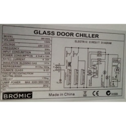 BROMIC GM1000L Glass Door Chiller