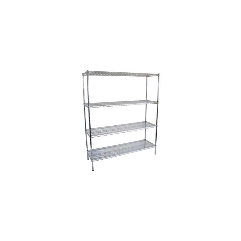 Chrome Plated Cool Room Shelves , Dry Storage Shelves 1060 x 455 x 1800