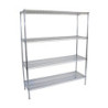 Chrome Plated Cool Room Shelves , Dry Storage Shelves 1060 x 455 x 1800