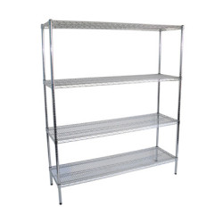 Chrome Plated Shelves , Storage Shelves 1825 x 455 x 1800