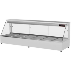 Woodson 6 Module Hot Food Bar - Straight Glass 2005mm W.HFS26