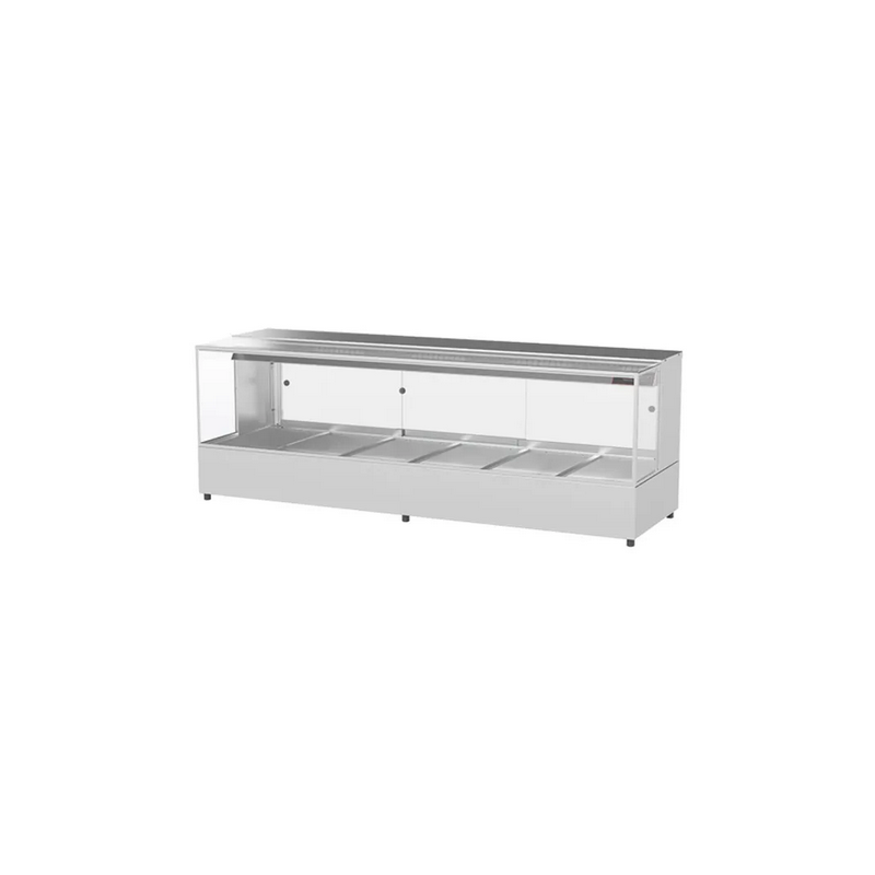 Woodson Square Glass 6 Module Hot Food Displays- W.HFSQ26