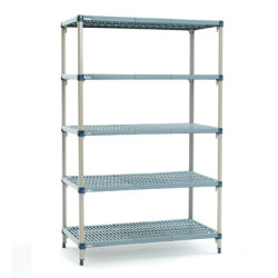 METRO Metromax Q  Adjustable Polymer Mat Style 4 Tier Shelving 