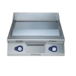 Electrolux 900XP Gas Fry Top Chrome Plated Smooth Sloped Plate 800mm Wide E9FTGHCS00