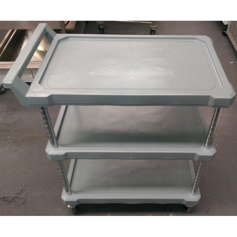 Metro Polymer Light Blue Three Tier Trolley Ex-display