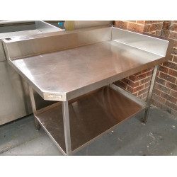 Used Stainless Steel Corner Bench