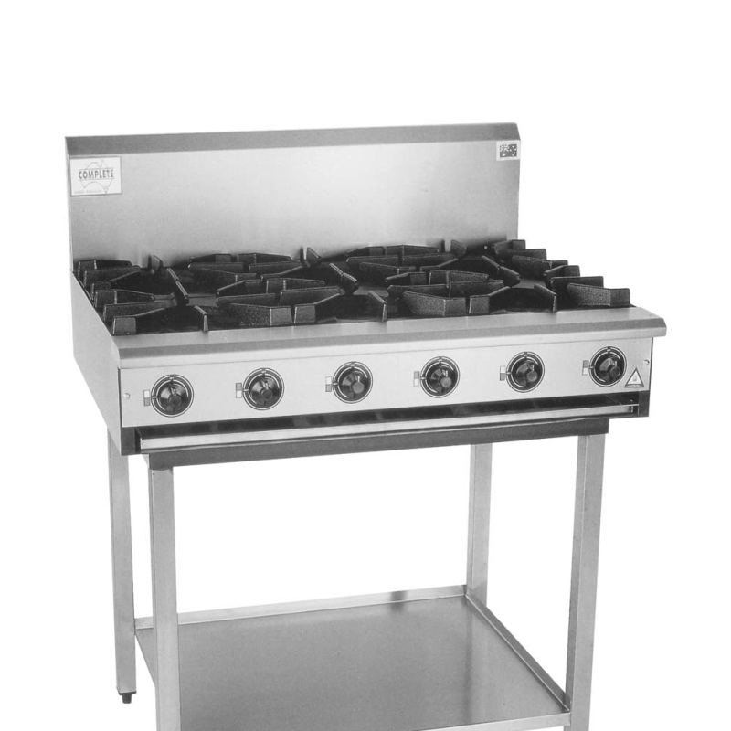 Complete BB-6 Six Burner Cook Top 