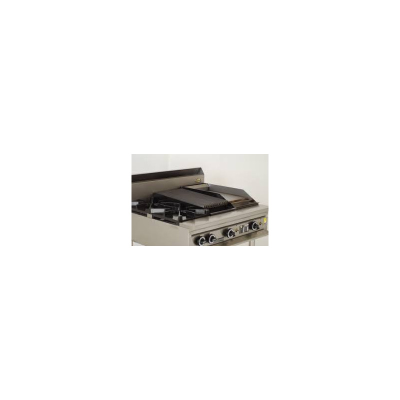 Complete BB-2/12G CHG300 Two Burner Cook Top and 300mm Char Grill /300mm Grill Plate Combination