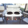 Complete WTB-3 WTBF -3 Three Hole Standard Wok Table 