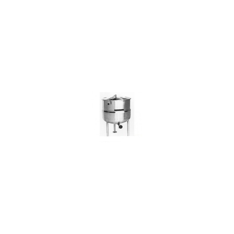  Crown DL100 379 Litre Direct Steam Kettle - Stationary Tri-Leg