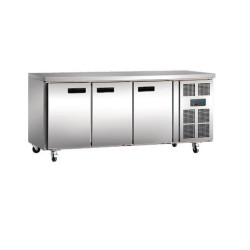 POLAR - G597-A - Polar 3 Door Counter Fridge 417Ltr Stainless Steel 