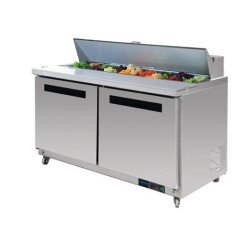 POLAR - GD883-A  - Polar 2 Door Preparation Counter Stainless Steel 