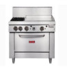 THOR - GE543-P - GAS OVEN RANGES WITH 2 BURNERS & 600mm GRIDDLES 