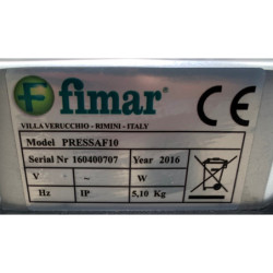 Ex-Display Fimar PRESSAFF10 Hamburger Press