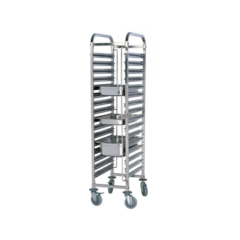 ICE Stainless Steel 15 Tier GN Trolley TRS0015