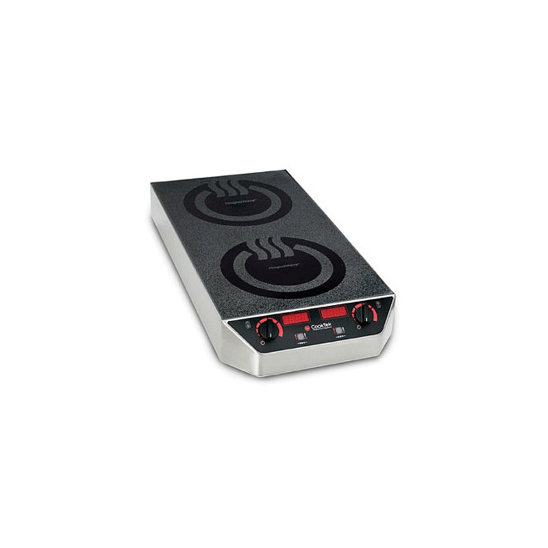 CookTek Heritage Double-Zone Hob Front To Back Counter Top Induction Cooktop 20Amp MC2502F