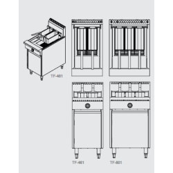  B+S 600mm Single Pan Turbo Fryer - TF-601