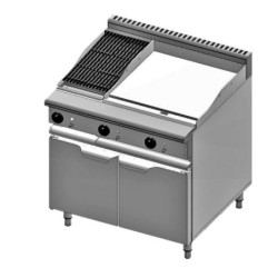 B+S COMMERCIAL KITCHENS - Verro Combo 600mm Grill Plate & 300mm Char Grill - VHBT-GRP6-CGR3 