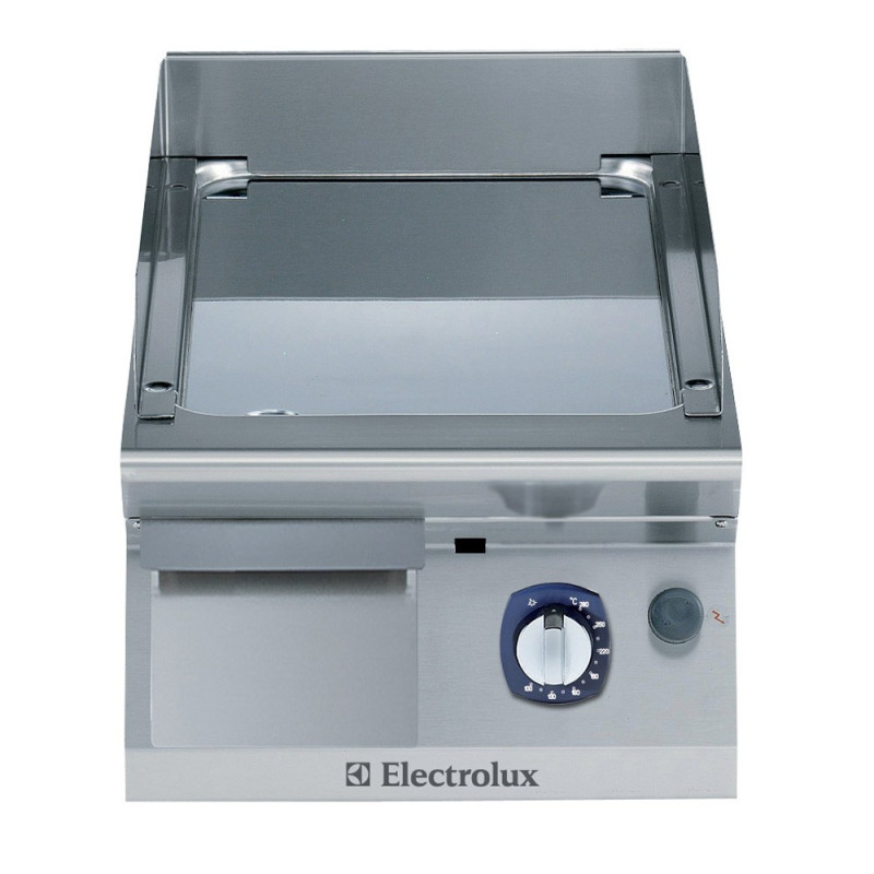 Electrolux 700XP Gas Fry Tops with Smooth Chrome Plated Plate 400mm E7FTGDCS00