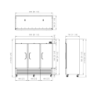 Fresh Refrigeration FRB-72FS Triple Solid Door Freezer