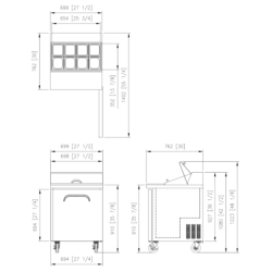 Fresh Refrigeration FSU-28 Compact Single Door Preparation Fridge