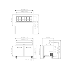 Fresh Refrigeration FSU-48 Double Door Preparation Fridge