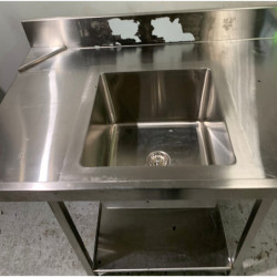 Steel Dishwasher Inlet Bench 