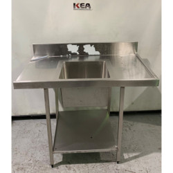 Steel Dishwasher Inlet Bench 