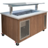 Culinaire  Mobile Refrigerated Island Buffet Stainless Steel Top & Joinery Panels - CR.IBSJ.CWCF.U.GSF.4