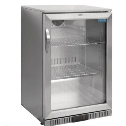 POLAR - GL007-A - G-Series Counter Back Bar Stainless Steel Cooler with Hinged Door Stainless Steel 138Ltr