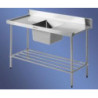 Custom Size Stainless Steel DishWasher Benches / OutLet - InLet