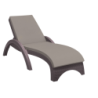 Furnlink Fiji Sunlounger with Etisilk Cushion by Siesta