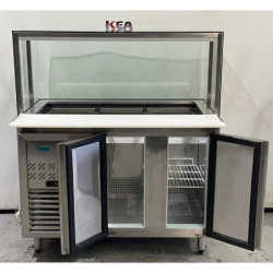 Ice Blue  Noodle Bar 2 Door Fridge  NBF-1275