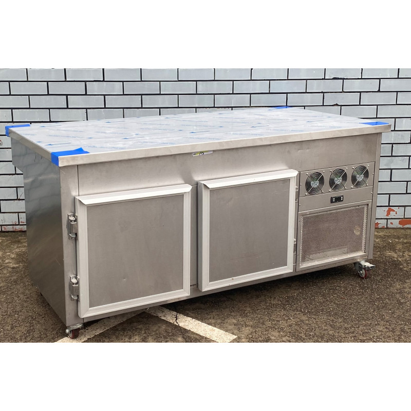 Custom stainless steel 2 door bar fridge