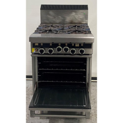 USED GARLAND ST28 4 BURNER RANGES OVEN UNDER