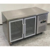 Rhino Two Glass Door Under Bench Fridge 