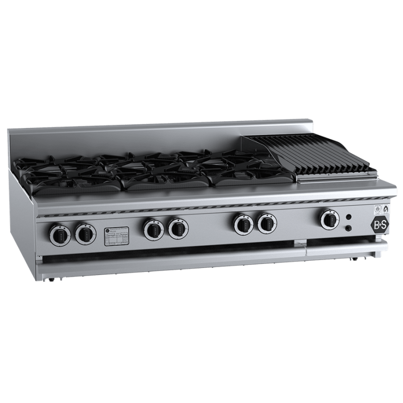 B+S COMMERCIAL KITCHENS Combination TopBTSB6CBR3BM