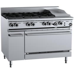 B+S COMMERCIAL KITCHENS - COMBI OVEN WITH GRILL PLATE-OV-SB6-GRP3