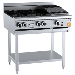 B+S COMMERCIAL KITCHENS - K+ Cook Top-KBT-SB4-CBR3