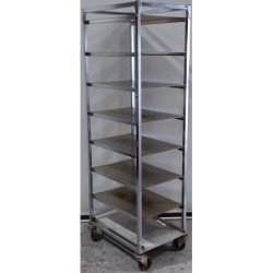 Stainless Steel 8 Shelf Trolley