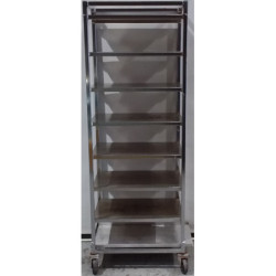 Stainless Steel 8 Shelf Trolley