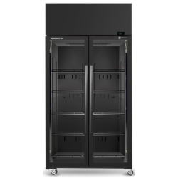 Double Door Drink Fridge - Stainless Steel