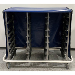 Stainless Steel 24 Tray Service Trolley 