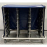 Stainless Steel 24 Tray Service Trolley 