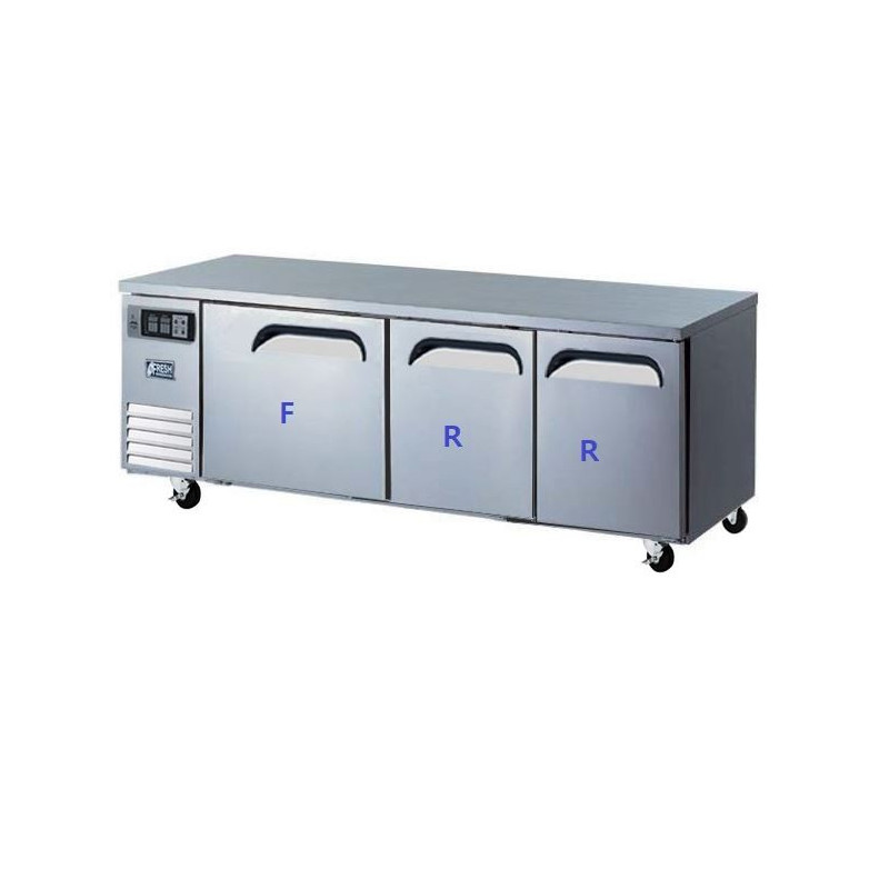 FRESH REFRIGERATION SIDE MOUNT UNDER COUNTER DUEL  - FT-1800RF