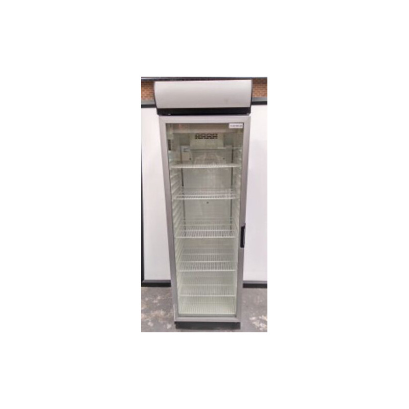 Used Vestfrost Single Door Glass Door Chiller 381L w/Lightbox MODEL : FKG410